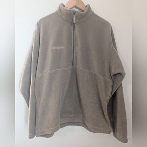 Columbia Men's Beige 1/2 Zip Fleece